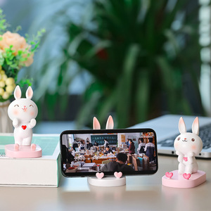 <b>Rabbit</b> Phone Holder Resin Desk Decoration For Office Home <b>Gift</b> - Product Image 4