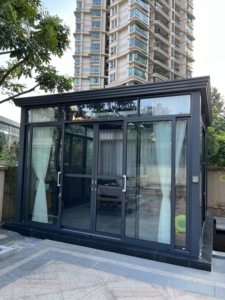 Fabricant de véranda en aluminium et verre sur mesure à Foshan, maison en verre extérieure moderne de luxe, <span class=keywords><strong>solarium</strong></span> en gros - Product Image 2