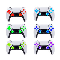 Kit LED coloré NSLikey DIY pour manette PS5 avec boutons ABXY