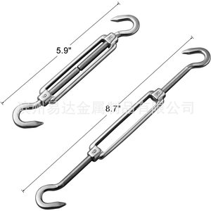 ชุดอุปกรณ์เสริมผ้าใบกันแดดทรงสามเหลี่ยมสแตนเลส Eda รุ่น M5 304 ชุดอุปกรณ์ฮาร์ดแวร์ตะขอเกี่ยวแบบ Turnbuckle - Product Image 2