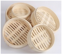 Cuiseur à vapeur en bambou réutilisable, haute qualité, Durable, Protection de l'environnement, panier de cuisson pour aliments