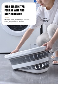 Shopping portatile multifunzione <span class=keywords><strong>lavaggio</strong></span> vestiti sporchi cesto portabiancheria in plastica pieghevole - Product Image 6