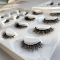 Usine de cils à bande complète Vente en gros Les vendeurs de cils naturels à volume moelleux Personnaliser l'emballage des cils Cils en vison 12mm