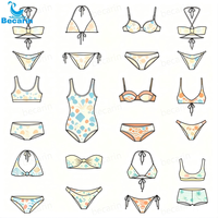 Bikini 2026 de Fabricante de Trajes de Baño para Mujer, Ajustable, con Tiras, Top Triángulo Extremo con Estampado de Leopardo y Diadema