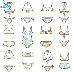 2026 <span class=keywords><strong>Bikini</strong></span> pour femme, maillot de bain ajustable, haut triangle string motif léopard, avec bandeau - Product Image 2