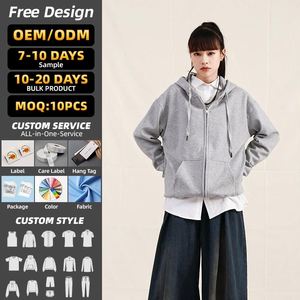 Sudadera con Capucha de Alta Calidad en Algodón y Spandex, 600 g/m², Gruesa, Personalizable con Cierre, Sudadera con Capucha para Hombre - Product Image 3