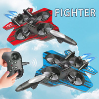 Jouet volant télécommandé en mousse EPP, drone de combat avec lumière, avion RC à quatre axes, hélicoptère, planeur, avion de combat en mousse pour figures acrobatiques