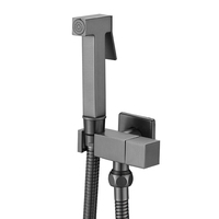 SANIPRO Ensemble douche, toilette et bidet hygiénique en cuivre pour salle de bain, avec pulvérisateur de bidet portatif à eau froide uniquement