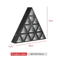 Effet de lumière triangulaire 2 en 1 SJ16A DMX512 IP20 pour spectacle sur scène, DJ, discothèque, mariage, événement, fête
