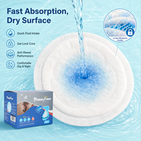 MummyFriend Coussinets d'allaitement jetables absorbants et respirants en tissu non tissé SAP thermocollé pour la maternité