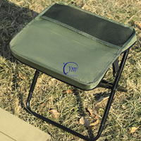 Tabouret pliant tactique léger et portable en alliage d'aluminium Oxford pour la pêche et le camping en extérieur