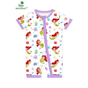 Miozing Tutina Estiva per Neonati con Stampa Sirena e Logo Personalizzato, Traspirante, in Bambù, Vendita Diretta dalla Fabbrica - Product Image 1