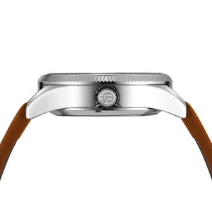 Reloj Mecánico Automático de Cuero para Hombre con Fecha y Logo Personalizado de Fábrica Forsining China - Product Image 5