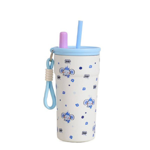 แก้วน้ำสแตนเลส Hello Kitty ขนาด 500 มล. แบบสองชั้นเก็บอุณหภูมิ พร้อมหลอดดูด สำหรับเดินทางและใช้งานกลางแจ้ง - Product Image 4