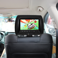 Monitor de Reposacabezas de Coche TFT de 7 Pulgadas con Puerto USB SD y Control Remoto, 1 Año de Garantía - Sistema de Entretenimiento Universal para Asientos Traseros