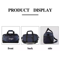 Sac de sport imperméable en polyester, sac de voyage de grande capacité pour le week-end, le fitness et les loisirs, sac de sport pour le train