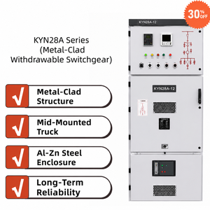 Estación de Distribución de Energía para Granjas Solares: Aparamenta Eléctrica KYN28A VCB de 12kV 40kA IP40 de Fácil Mantenimiento para Energía Renovable - Product Image 1