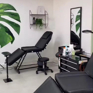 Cama de belleza de madera de diseño moderno ajustable, mesa de Spa Facial plegable portátil, gabinete de almacenamiento de dormitorio de salón de Hotel de Metal - Product Image 1