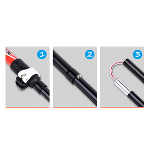 Bâtons de <span class=keywords><strong>marche</strong></span> <span class=keywords><strong>nordique</strong></span> en carbone de qualité supérieure personnalisés en usine, réglables avec canne télescopique - Product Image 4