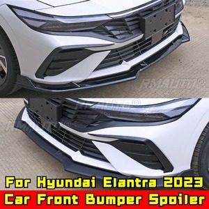 Spoiler de pare-chocs avant, protection de pare-chocs, lèvre avant, kit carrosserie compatible avec Hyundai Elantra 2023, accessoires auto - Product Image 4