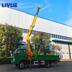 Grue mobile 3,2 tonnes à flèche pliante montée sur camion 4x2, grue hydraulique, élévateur de moteur à vendre - Product Image 6