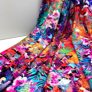 Maillot de bain tricoté en nylon extensible dans les 4 sens, tissu élasthanne élastique à impression numérique <span class=keywords><strong>pour</strong></span> la natation, conceptions personnalisées en usine - Product Image 4