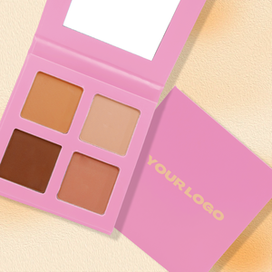 Palette Correttore in Crema Coprente Anti-Pieghe con 4 Colori Rosa, Etichetta Privata per Trucco - Product Image 1