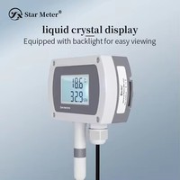Transmisor de Temperatura y Humedad de Pared CWS19, Amplio Rango de Temperatura, Fácil Instalación, Protección IP65, con Pantalla LCD