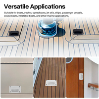 Poignée de trappe de plancher de bateau en ABS durable pour Yacht Voilier Kayak Accessoires