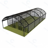 Tente d'événement ovale à structure en aluminium avec bâche en PVC, structure temporaire pour location de mariages et de fêtes