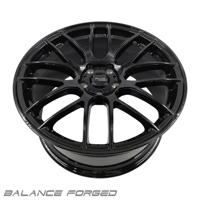 Jantes forgées noires brillantes de luxe, légères, multi-branches, 17, 18, 19, 20 pouces pour Mustang, Camaro, Tesla Model 3/Y, Dodge Charger