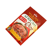 Sacs d'emballage en plastique Doypack imprimés sur mesure pour aliments 500g 1kg Sacs d'emballage pour riz réutilisables Sac en mylar à fermeture éclair Emballage en plastique Sacs pour riz