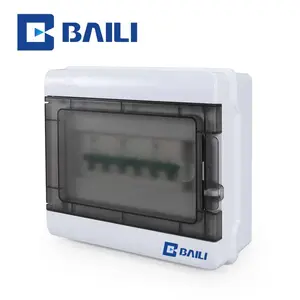 BAILI FS-8Way IP65 Waterproof dustproof Outdoor Circuit breaker low voltage plastic MCB box enclosure Distribution box