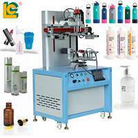 Máquina de Serigrafía Semiautomática Multicolor de Alta Velocidad para Tubos de Lápiz Labial Cosmético y Frascos Redondos