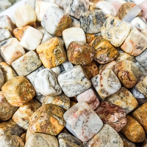 Piedras curativas de cristal Natural, ágata de encaje loco, cubo, piedra caída - Product Image 4