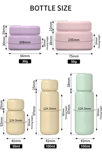 Mới Đến Sang Trọng Nhựa Cảm Ứng Thoải Mái 50Ml <span class=keywords><strong>100Ml</strong></span> Phun Chai Biểu Tượng Tùy Chỉnh 30G 50G Kem Jar Chăm Sóc Da Bộ Chai - Product Image 6