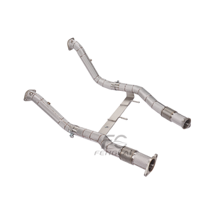 Tubería de Escape OEM Downpipe para <span class=keywords><strong>Ford</strong></span> <span class=keywords><strong>Bronco</strong></span> F-150 Raptor 3.0T SS304, Tubo de Prueba Aislado, Tubos de Escape para Mejora de Potencia - Product Image 3