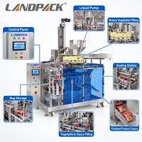 Machine de remplissage et d'emballage automatique horizontale pour sachets préformés Doypack de légumes marinés, cornichons et radis