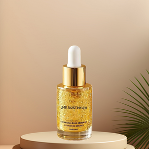 24K Goud Serum 30ml Biologische Vitamine C Anti-Aging Hydraterende Anti-Rimpel Lichtmakende Verlichtende Gezichtsverzorging Vloeistof Aanpasbaar - Product Image 1