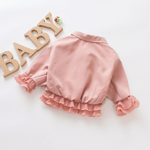 Manteau de princesse pour filles, cardigan <span class=keywords><strong>coupe</strong></span>-<span class=keywords><strong>vent</strong></span>, court, de couleur unie, pour <span class=keywords><strong>enfants</strong></span>, nouvelle collection printemps-automne 2021 - Product Image 3