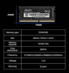 OSCoo 3200MHz 8GB 16GB Bộ Nhớ Lưu Niệm Máy Tính Xách Tay <span class=keywords><strong>RAM</strong></span> DDR3 SODIMM Đầy Đủ Khả năng Tương Thích Bo Mạch Chủ <span class=keywords><strong>2133</strong></span> 2400 2666 3200 <span class=keywords><strong>RAM</strong></span> DDR3 4 - Product Image 4