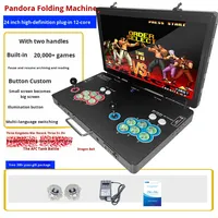 Machine de jeu d'arcade portable de 24 pouces, console à joystick pour 2 joueurs, armoire pliable pour un usage domestique ou commercial
