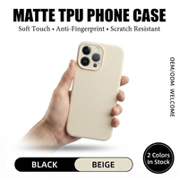 Casing Ponsel Anti-Sidik Jari Matte Soft TPU untuk 17 Pro Max Slim Fit Anti-Selip Penutup Belakang Tahan Guncangan Perlindungan 360