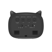 F-8817 dessin animé chat LED réveil musique veilleuse silencieux électronique pour étudiant bureau enfant chambre maison bureau salon cadeau