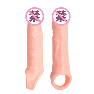 واقي ذكري صناعي واقعي لتأخير القذف مع غمد مجوف قابل للربط من بلاستيك PVC – لعبة قضيب واقعية للرجال - Product Image 4