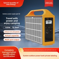 Alimentation portable solaire personnalisée 100W pour l'extérieur LiFePO4 Eg013Li