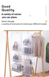 Organisateur de vêtements pliable de haute qualité, sac de rangement suspendu multifonctionnel moderne, sac en maille transparente, solution de rangement pour armoire - Product Image 2