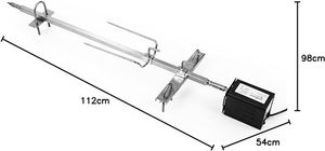 Gril à charbon de bois en acier inoxydable pour agneau, <span class=keywords><strong>poulet</strong></span> et porc, four rotatif pour rôtir l'agneau - Product Image 6