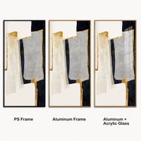 Peinture à l'huile abstraite moderne de luxe sur toile, faite à la main, grand format, pour couloir, vente en gros, encadrée, prête à accrocher, tableaux et arts muraux