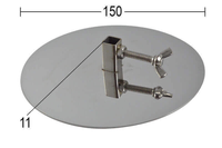 Plaque de cuisson carrée en acier inoxydable 304 (2 pièces) pour brochettes de 8-10 mm, idéale pour shawarma, viande empilée, barbecue au charbon de bois, camping en extérieur